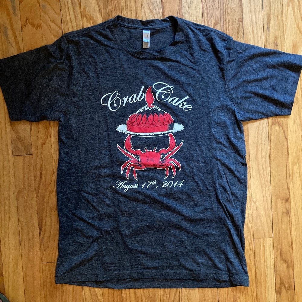 T-shirt from Crab Cake in 2014, Dark Grey, Large, Next Level Brand, Men, Women